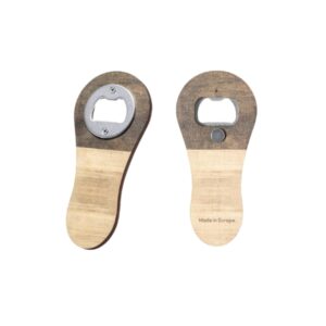 Abridor de madera con imán