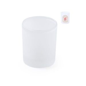 Vaso de cristal mate con acabado sublimado
